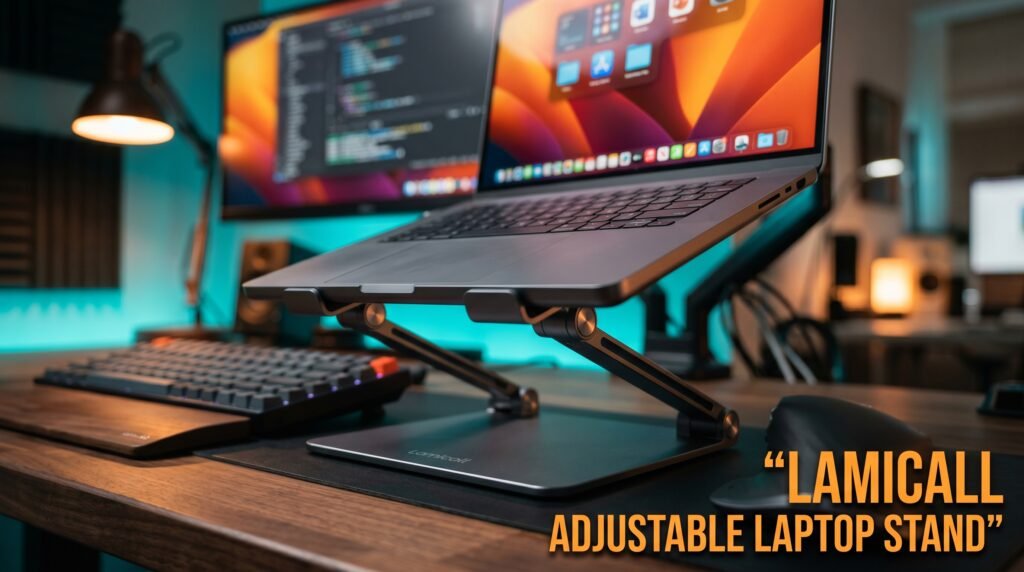 best laptop stand for desk 2026 ergonomic home office setup