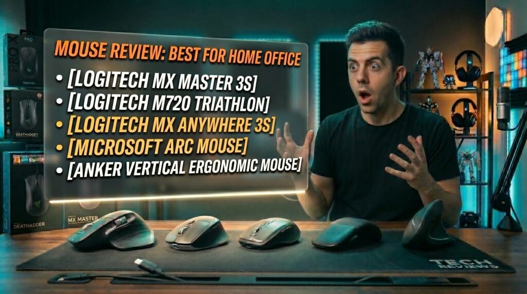 best mouse for home office 2026 wireless desk setup