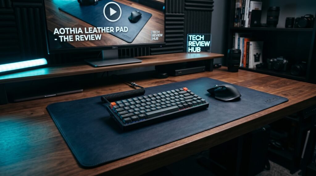 best desk mat for home office on clean minimal desk setup