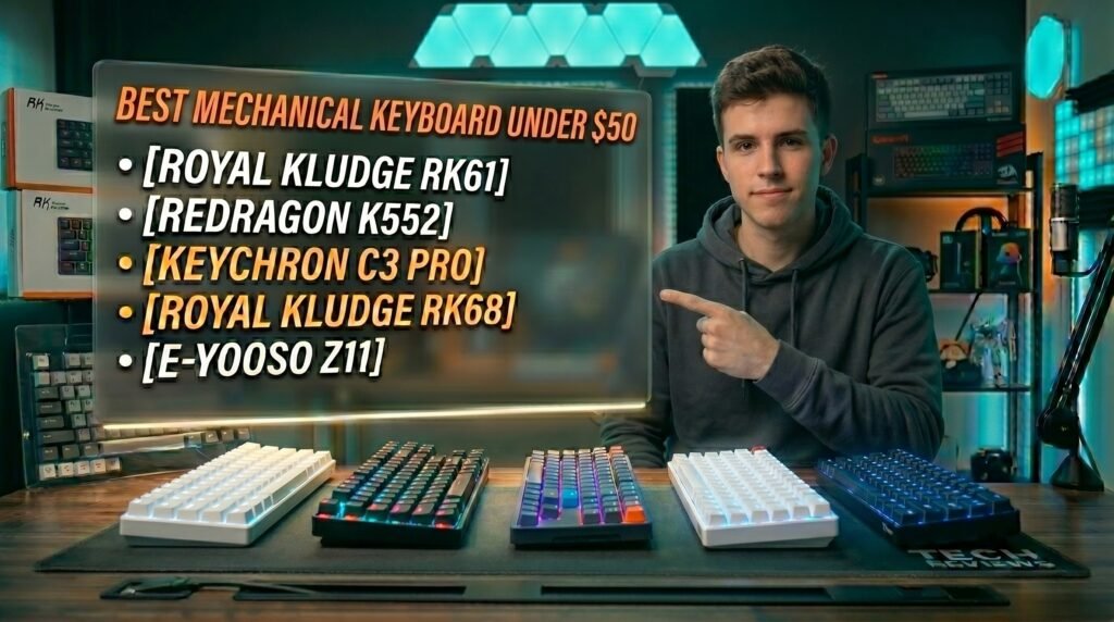 Best Mechanical Keyboard Under $50 in 2026 desk setup