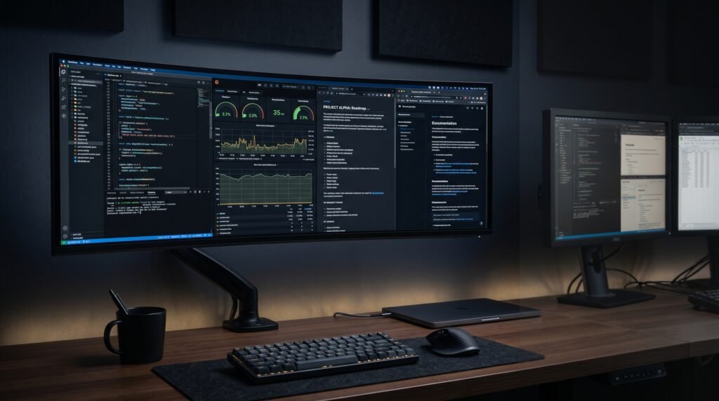 best ultrawide monitor for productivity on modern desk setup