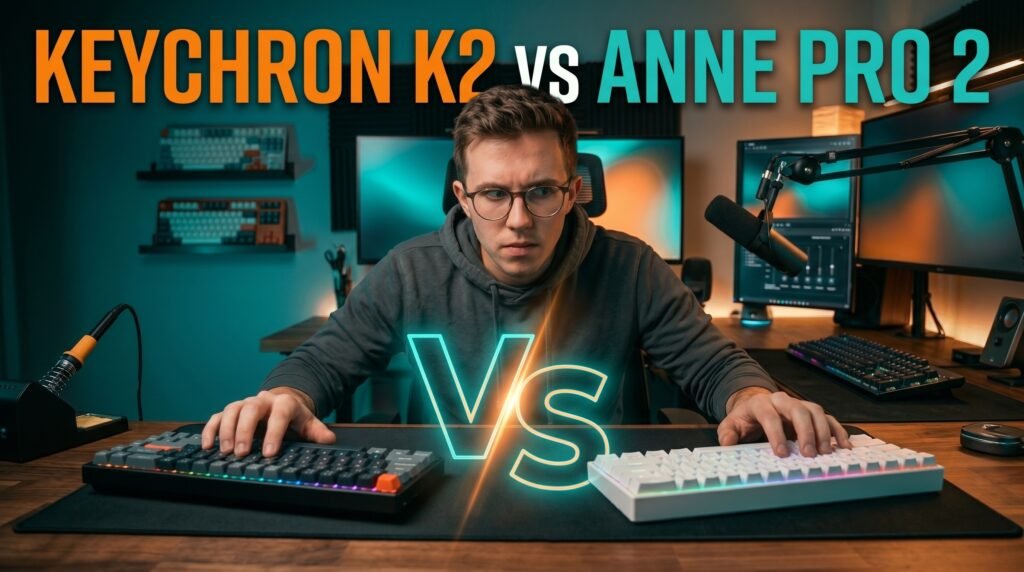 Keychron K2 vs Anne Pro 2 mechanical keyboard comparison 2026