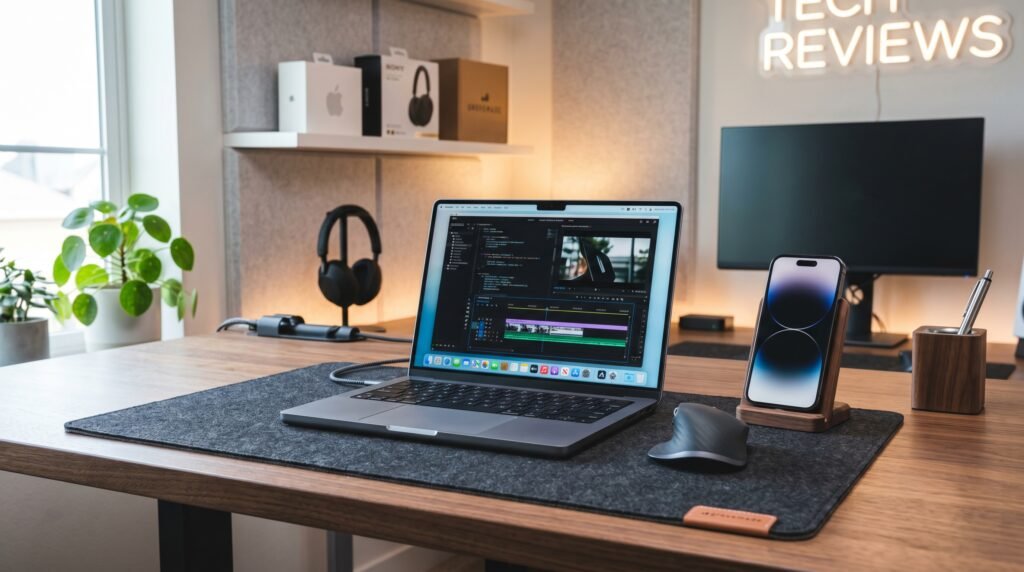 best desk mat for home office on clean minimal desk setup