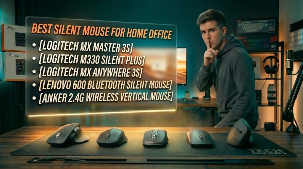 best silent mouse for office 2026 wireless quiet clicks desk