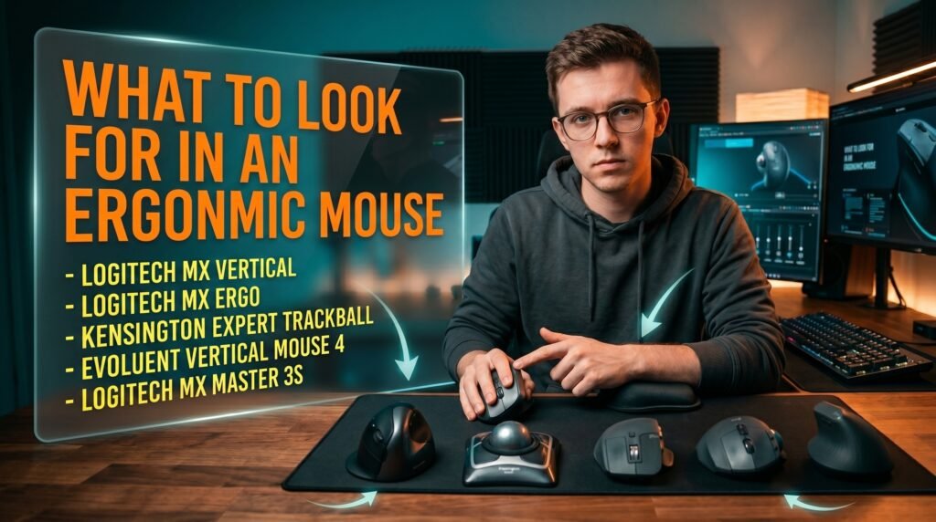 What to Look for in an Ergonomic Mouse in 2026 vertical trackball
