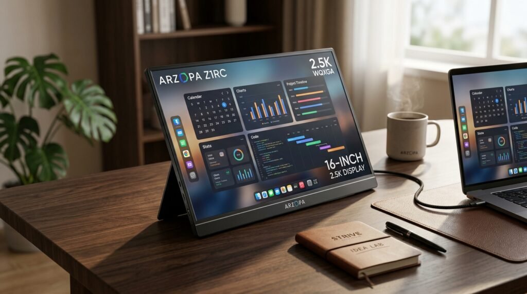 Best Portable Monitor for Laptop in 2026 USB-C travel desk setup
