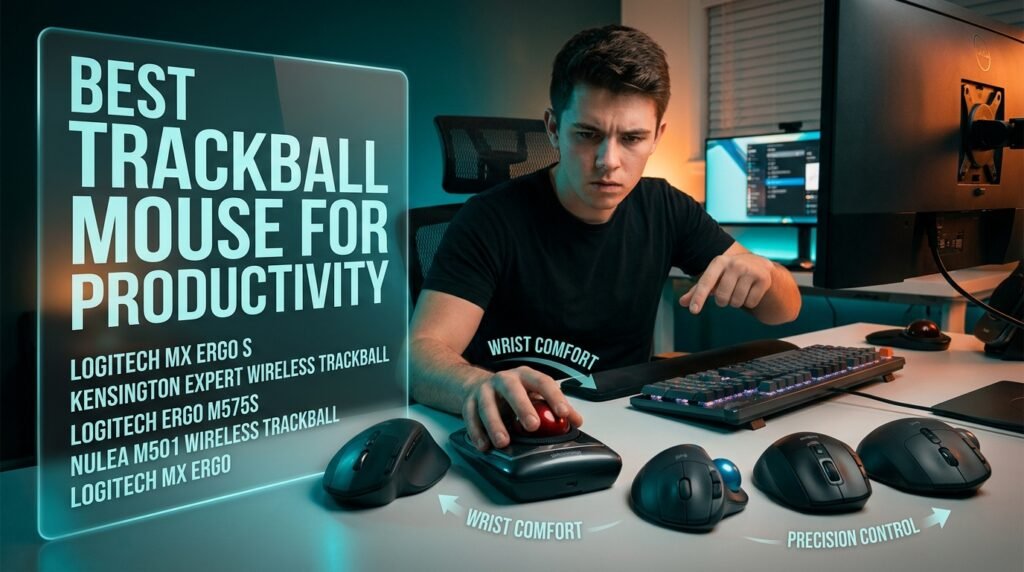 Best Trackball Mouse for Productivity in 2026 logitech kensington desk
