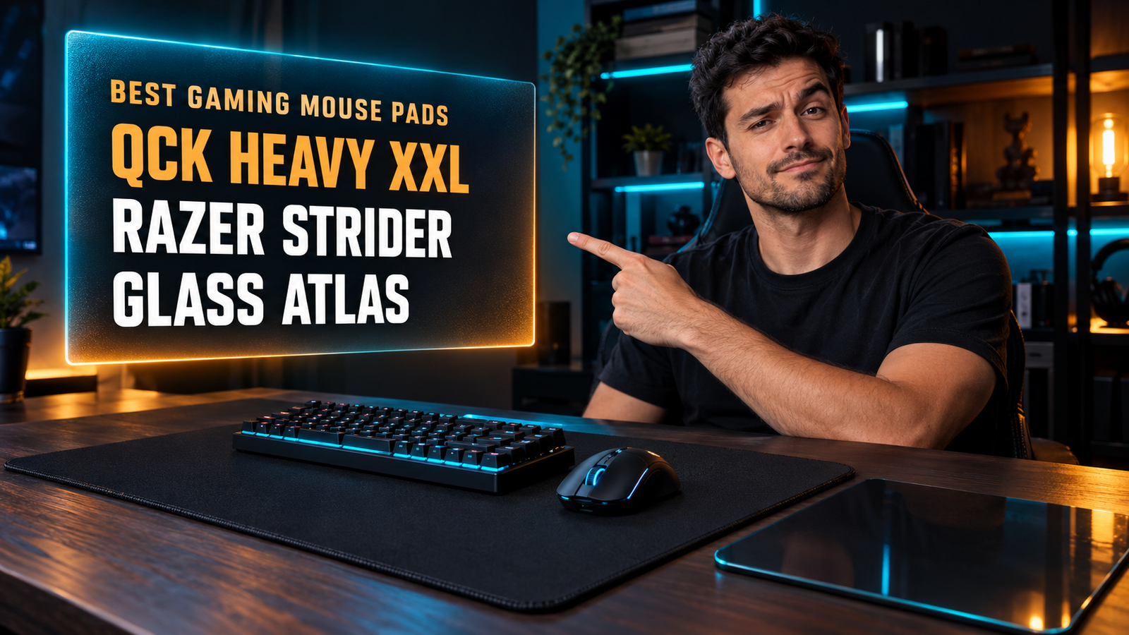 Best mouse pad for gaming on a dark desk setup