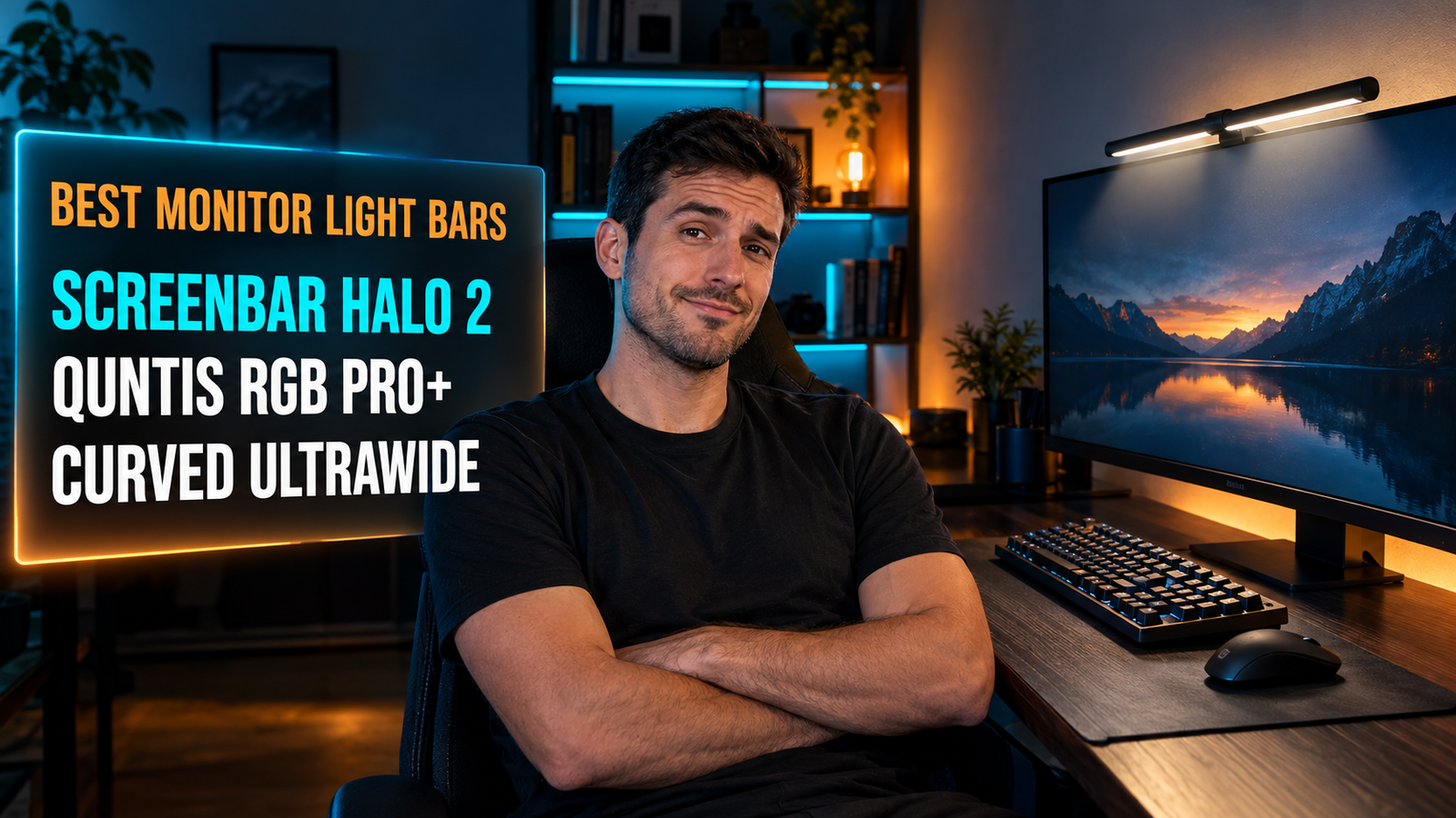 Best monitor light bar for gaming on dark desk