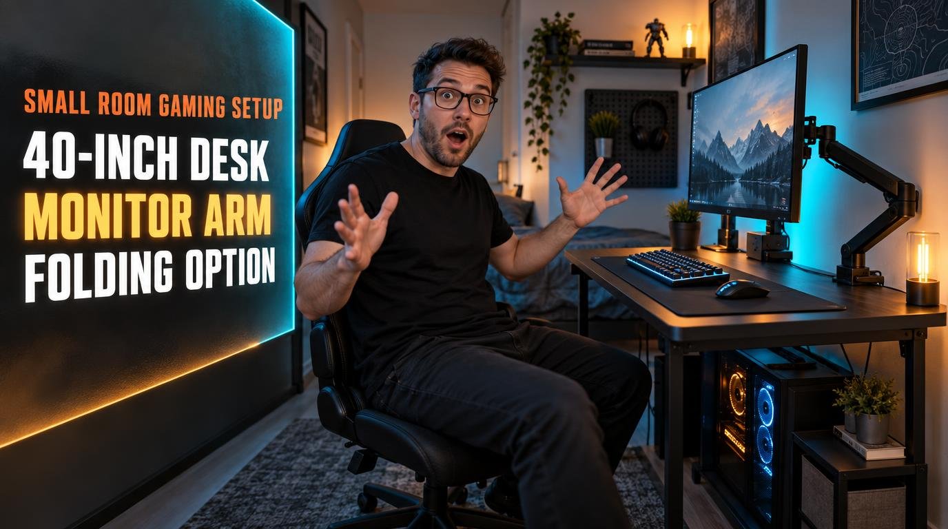 Best desk setup for gaming small room with monitor arm